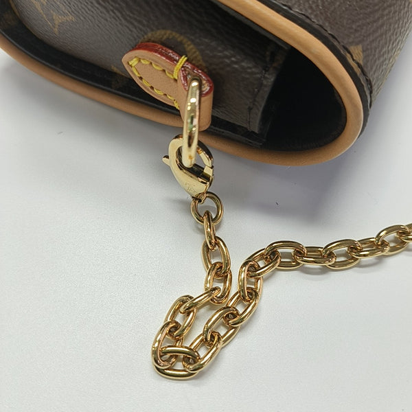 Pochette Camille Monogram Coated Canvas Brown