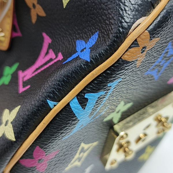LV × TM SPEEDY 30 Monogram Coated Canvas Black