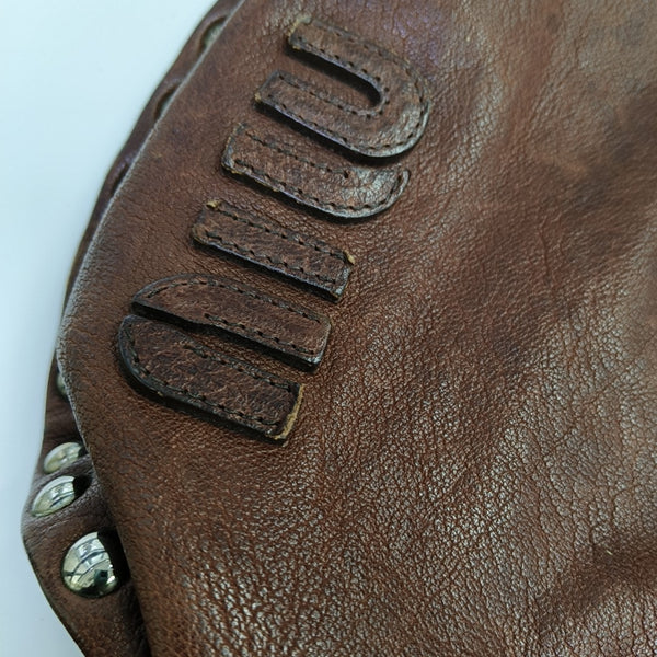Calfskin Shoulder Bag Brown