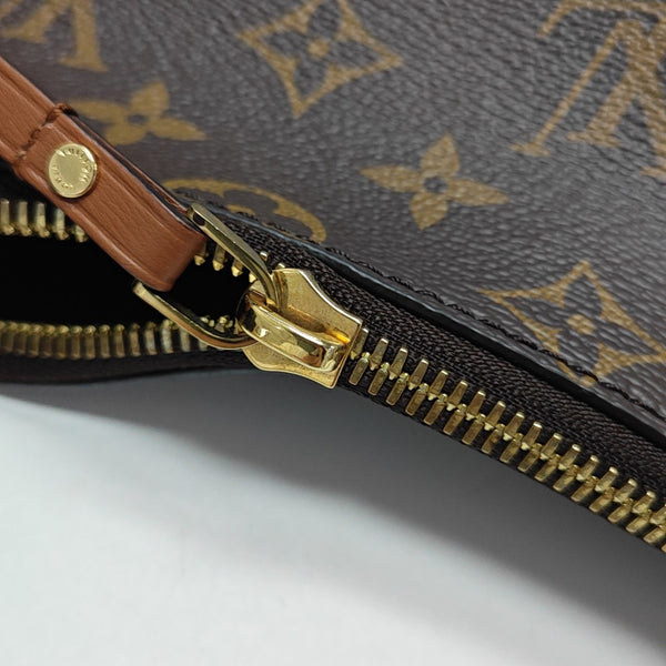 LOOP HOBO Monogram Coated Canvas Brown