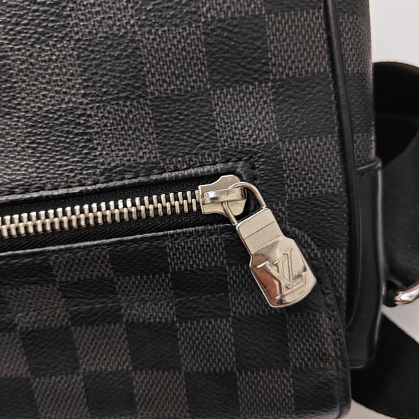 DISTRICT MM Damier Graphite Coated Canvas Gray
