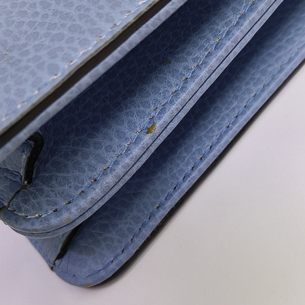 Interlocking G Small Calfskin Blue