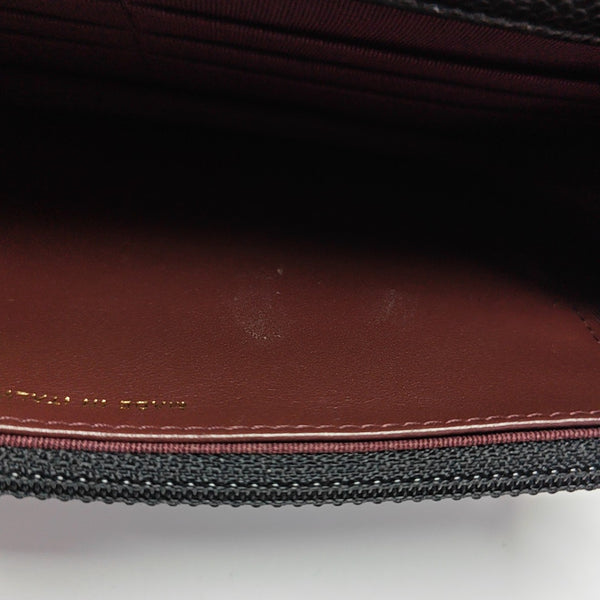 WOC Quilted Grained Calfskin Black