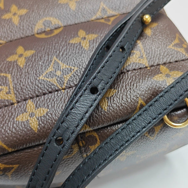 PALM SPRINGS Mini Monogram Coated Canvas Brown