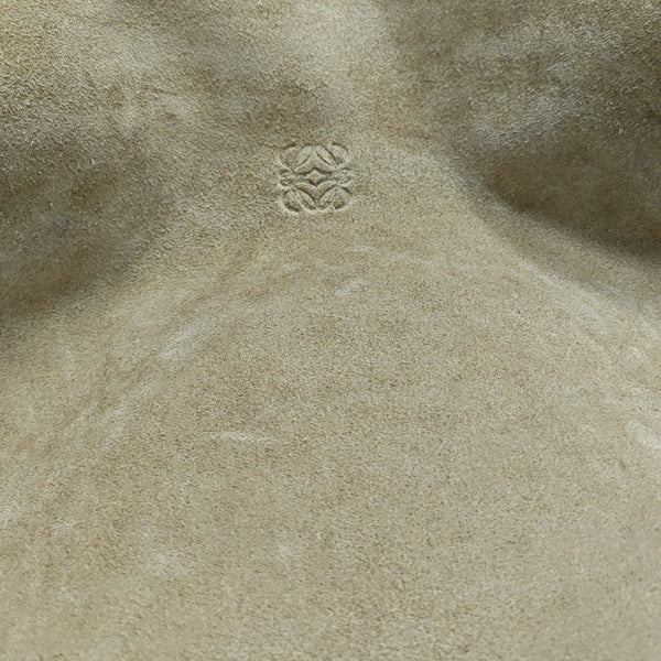 Suede Top Handle Bag Beige