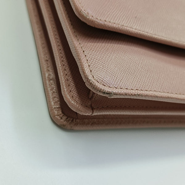 Saffiano Calfskin Shoulder Bag Pink