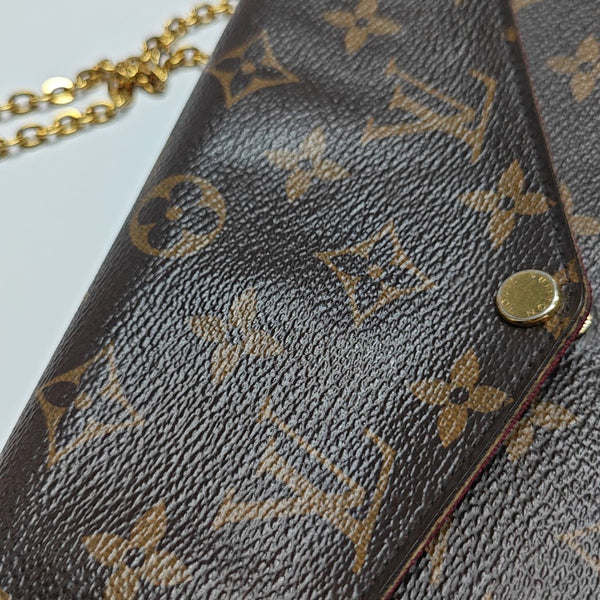 FÉLICIE Monogram Coated Canvas Brown