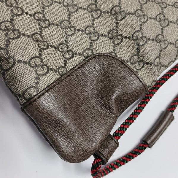 Monogram Coated Canvas Backpack Black