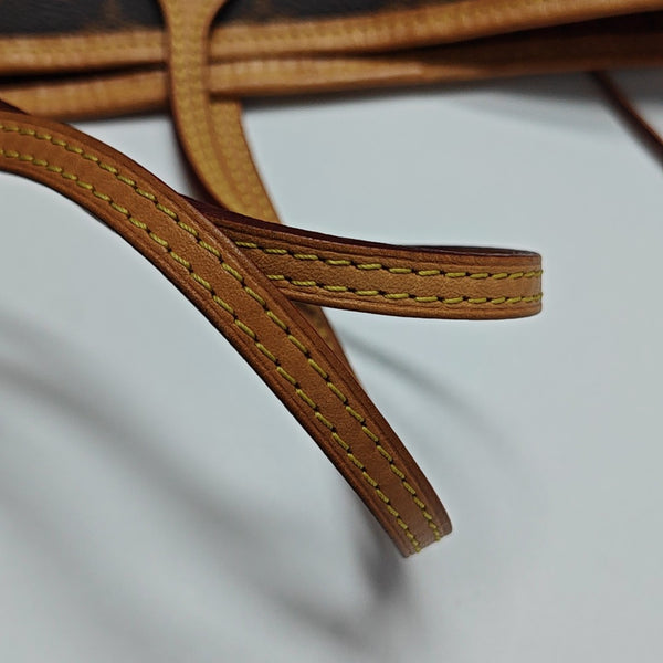 NEVERFULL MM Monogram Coated Canvas Brown