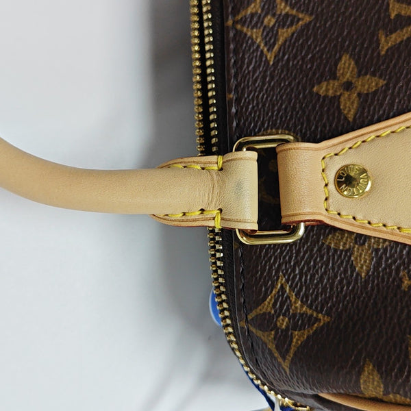 SPEEDY 20 Monogram Coated Canvas Brown