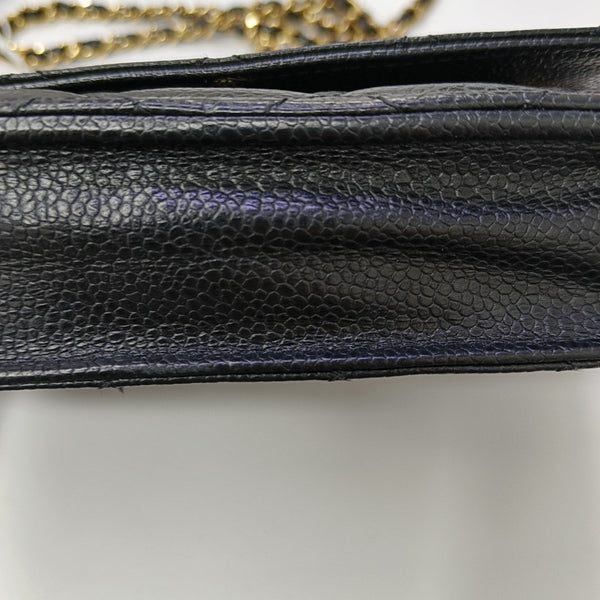 WOC Quilted Grained Calfskin Black