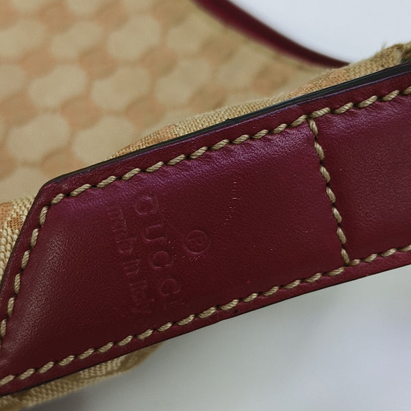 Monogram Canvas Shoulder Bag Beige