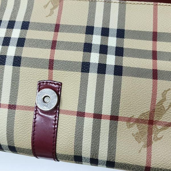 Coated Canvas Top Handle Bag Beige
