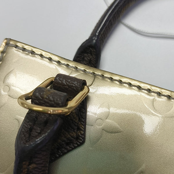 SAC PLAT BB Monogram Patent Leather Gold