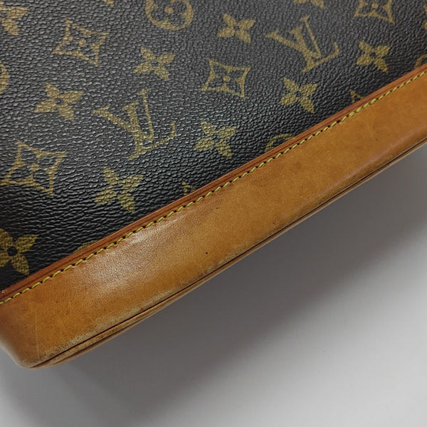 ALMA PM Monogram Coated Canvas Brown