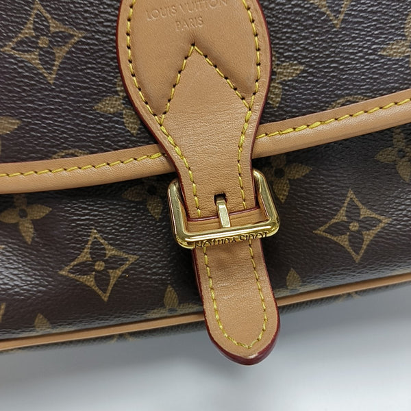 DIANE Monogram Coated Canvas Brown