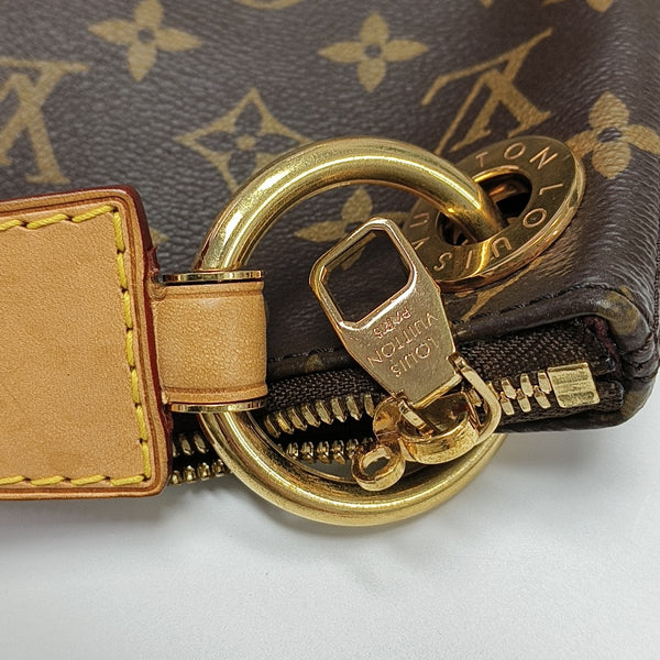 BERRI MM Monogram Coated Canvas Brown