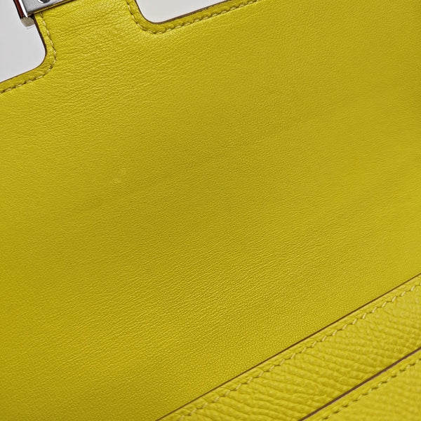 Constance 18 Epsom Yellow Wallet