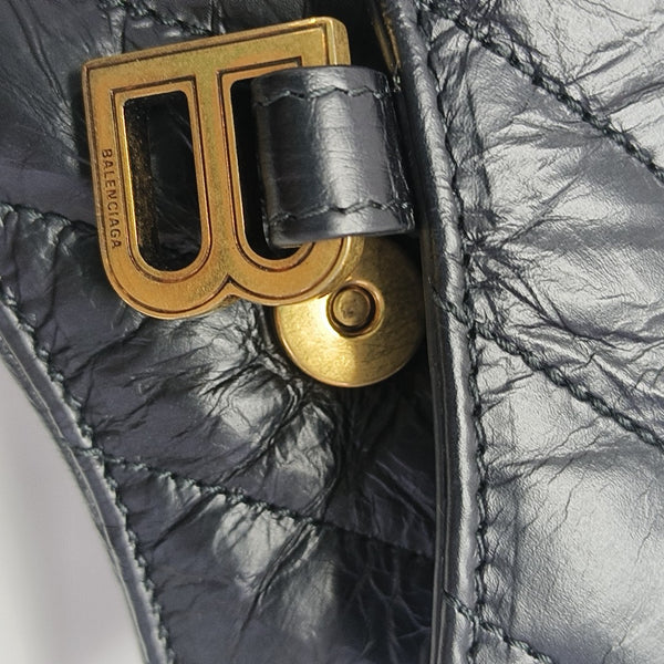 Crush Mini Quilted Calfskin Black