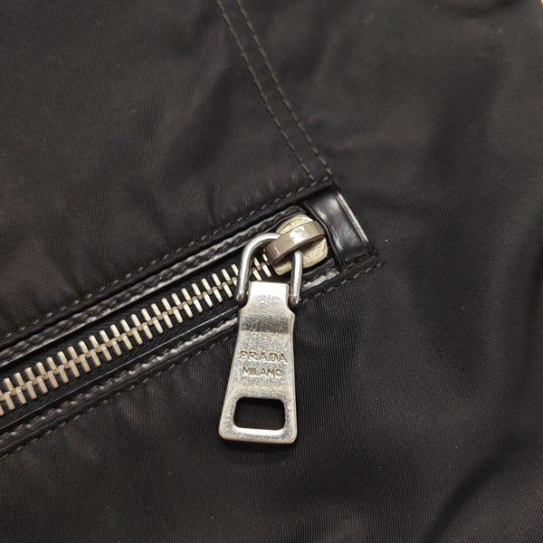Nylon Top Handle Bag Black