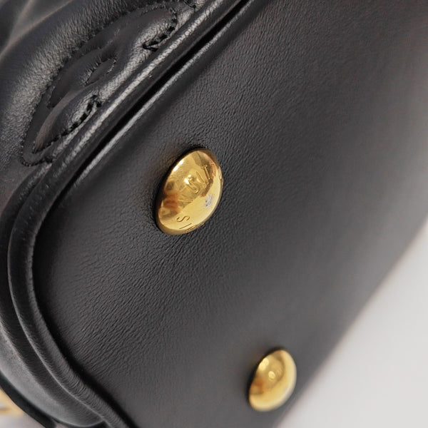 ALMA BB Quilted Calfskin Black