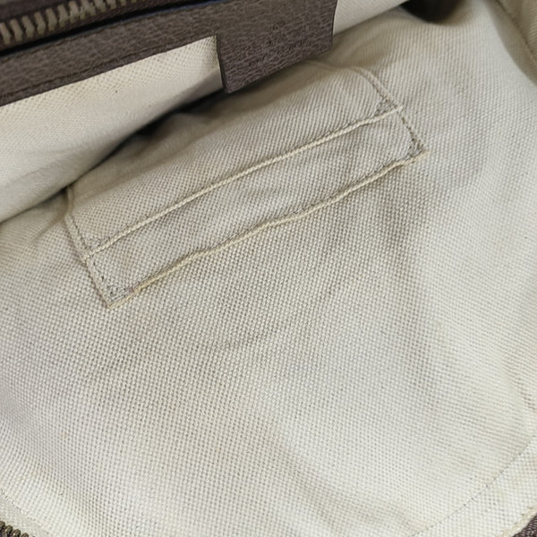 Ophidia Small Monogram Coated Canvas Beige