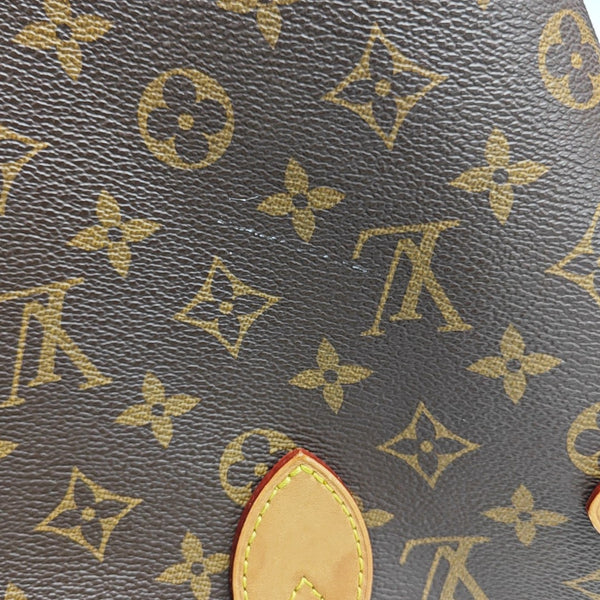 NEVERFULL MM Monogram Coated Canvas Brown