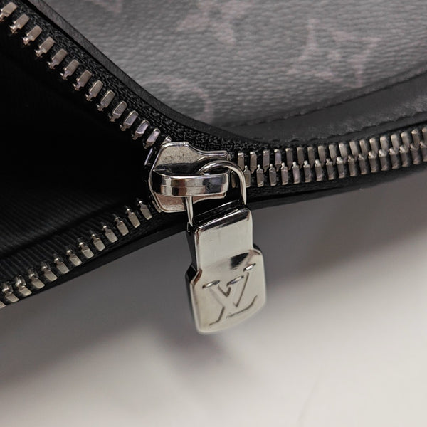 TRIO Monogram Coated Canvas Gray