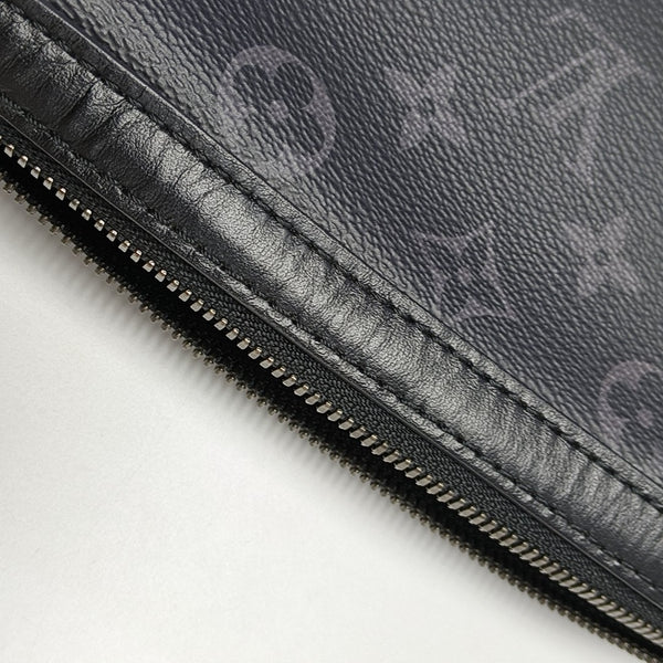 TRIO Monogram Coated Canvas Gray