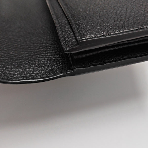 Animalier Calfskin Black Wallet