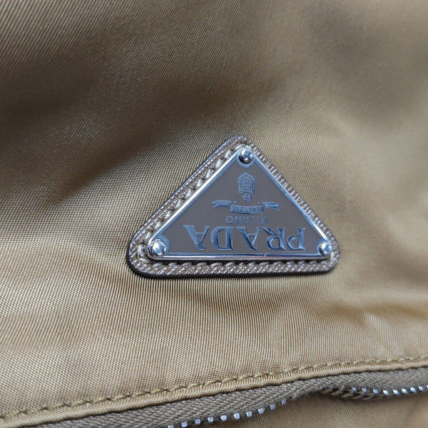 Nylon Tote Bag Beige