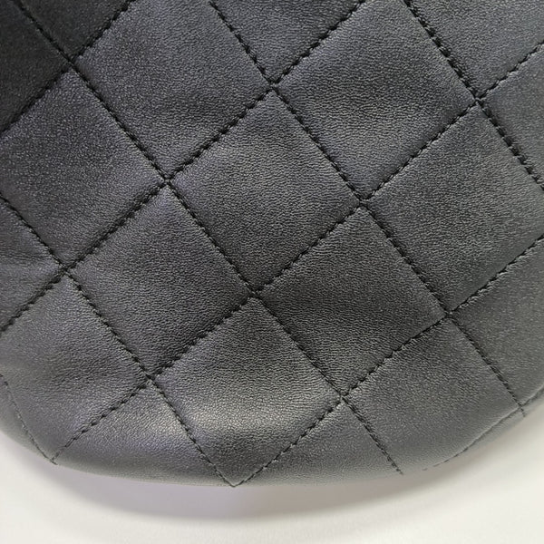 DRAWSTRING Quilted Lambskin Black