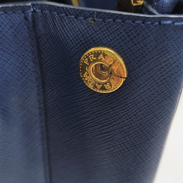 Galleria Extra Large Saffiano Calfskin Blue