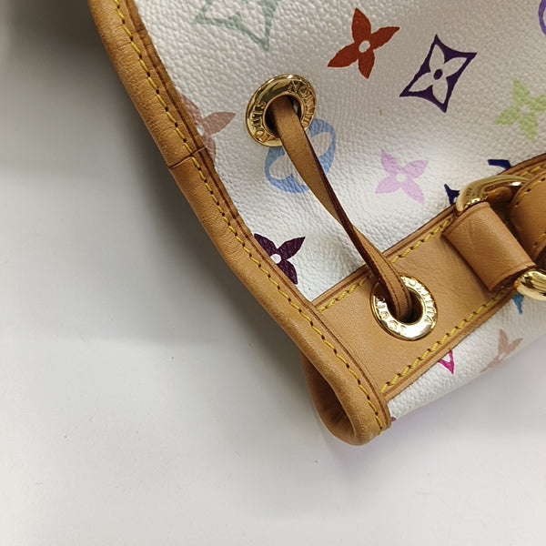 LV × TM NÉONOÉ MM Monogram Coated Canvas White
