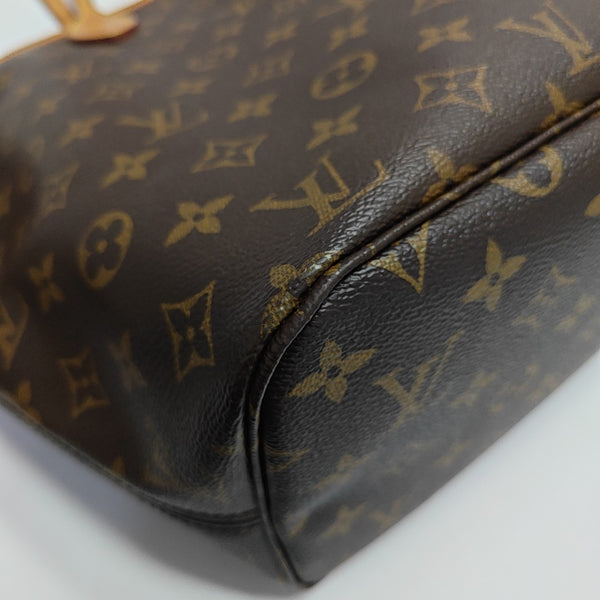 NEVERFULL MM Monogram Coated Canvas Brown