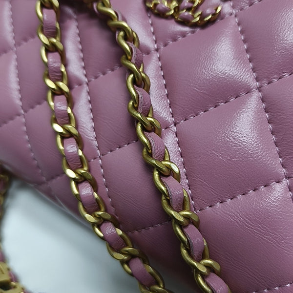 WOC Quilted Lambskin Pink