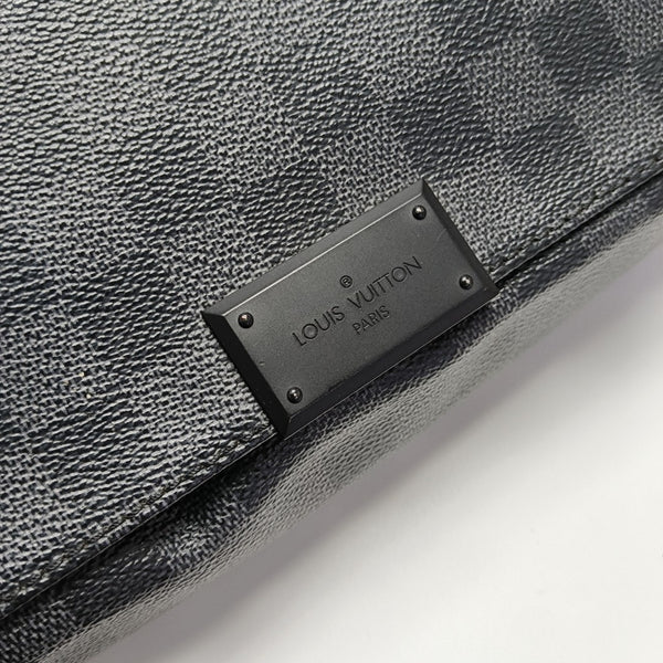 DISTRICT MM Damier Graphite Coated Canvas Gray