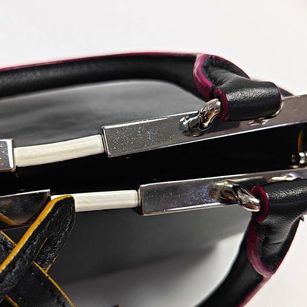 Authenticated pre-owned 3Jours Calfskin Black - Top Handle Bag at Looply