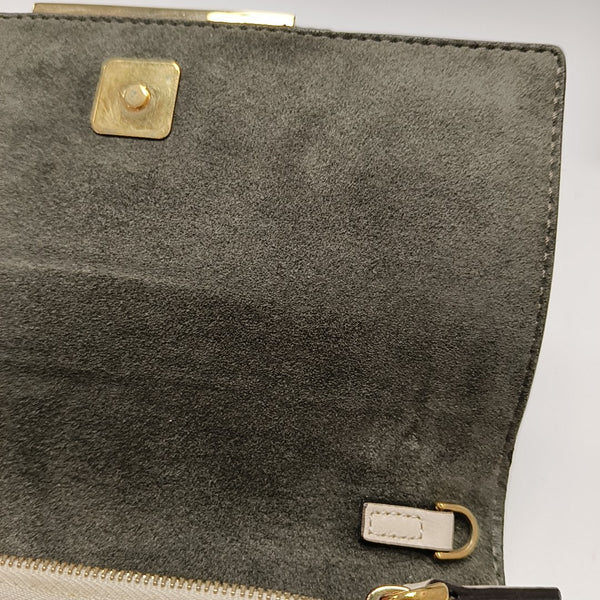 Calfskin Shoulder Bag Beige