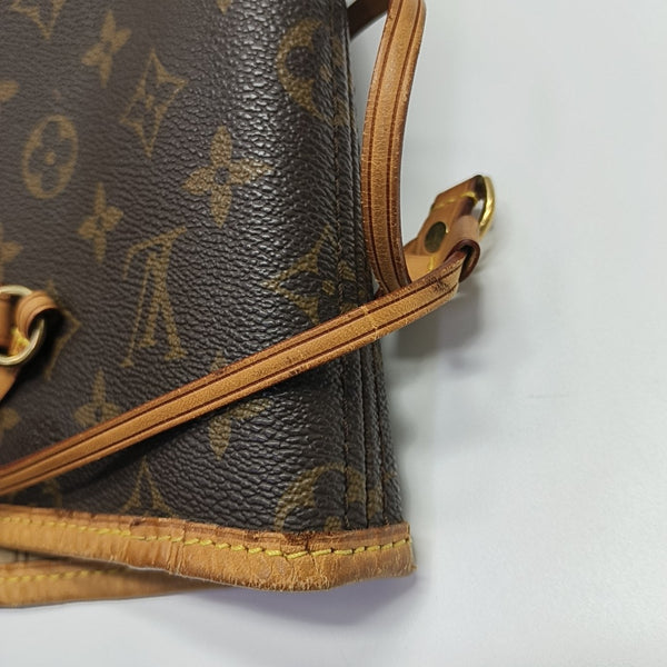 NEVERFULL GM Monogram Coated Canvas Brown