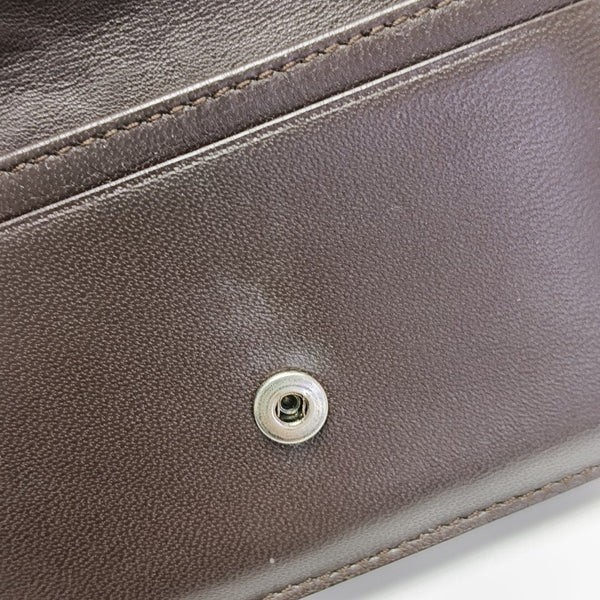 Lambskin Card Holder Brown