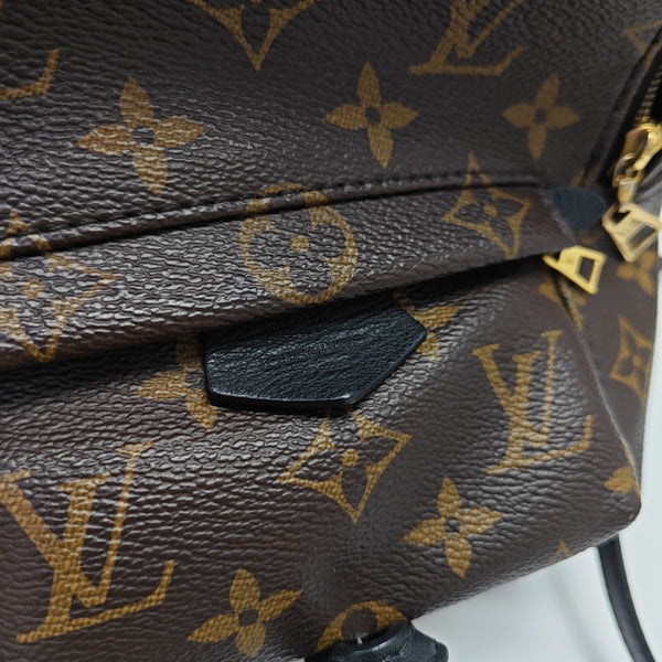 PALM SPRINGS Mini Monogram Coated Canvas Brown