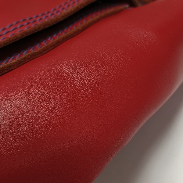Quilted Calfskin Shoulder Bag Red