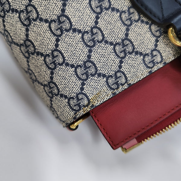 GG Blooms Monogram Coated Canvas Beige