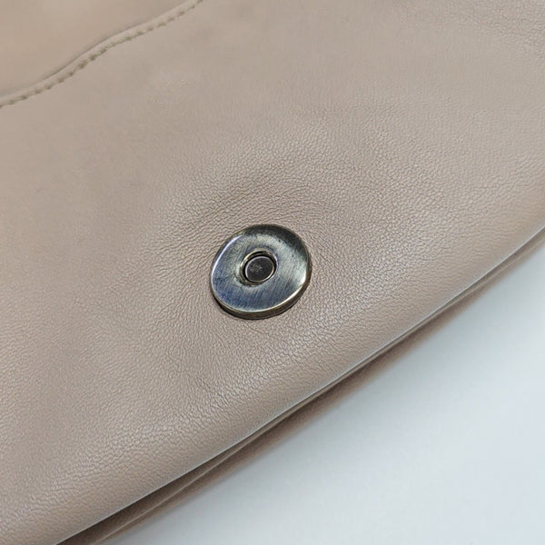 Leather Top Handle Bag Pink