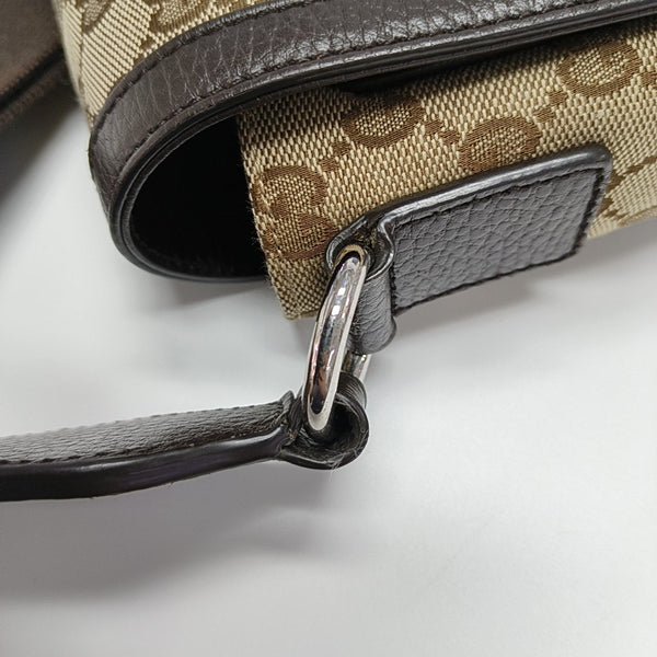 Monogram Canvas Shoulder Bag Brown