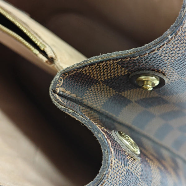 KENSINGTON BOWLING Damier Ebene Coated Canvas Brown