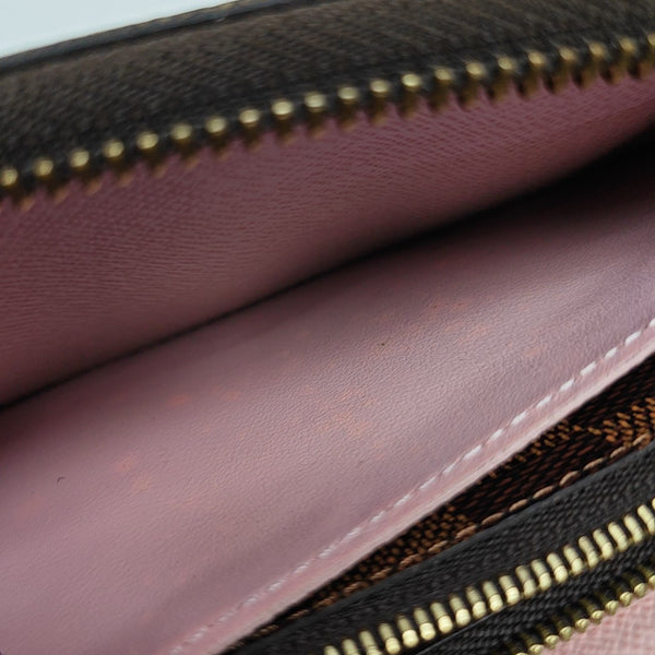 CLÉMENCE Damier Ebene Coated Canvas Brown Wallet