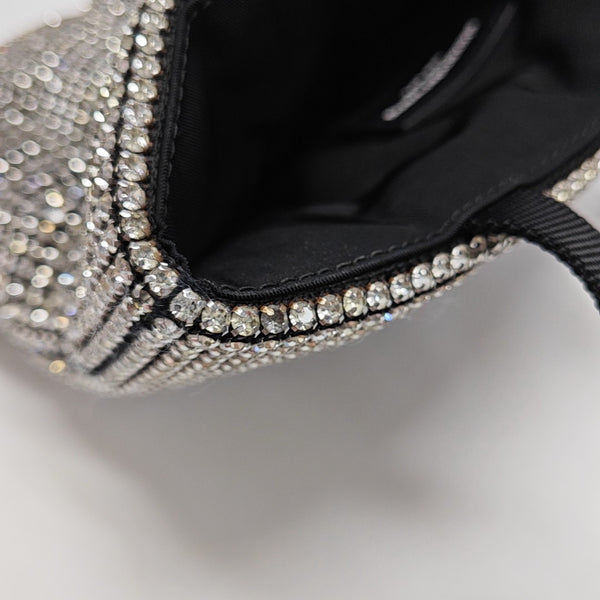 Lab-Grown Diamond Top Handle Bag Black