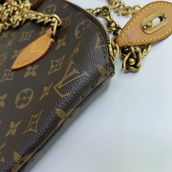 LOCKIT Monogram Coated Canvas Brown